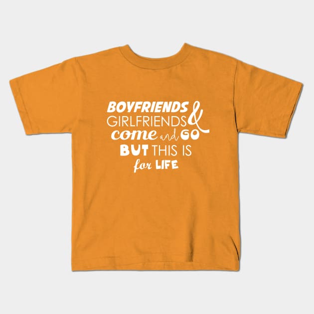 Friends For Life Kids T-Shirt by behindthefriends